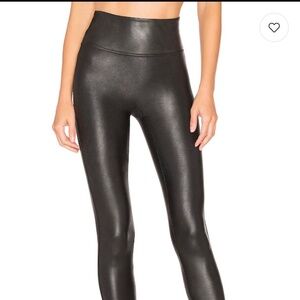 Spanx Shiny Faux Leather leggings , M